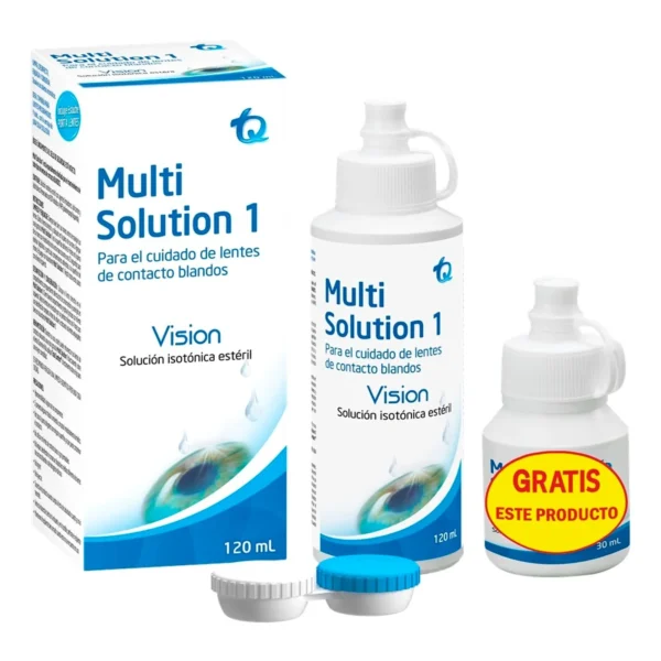 Multi Solution Oxi 120ml + 30ml gratis – Solución Multipropósito para Lentes de Contacto_2