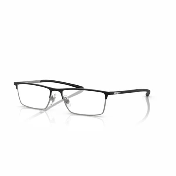 Gafa Arnette 6149 – Estilo urbano con estructura metálica Negro mate/gris plomo